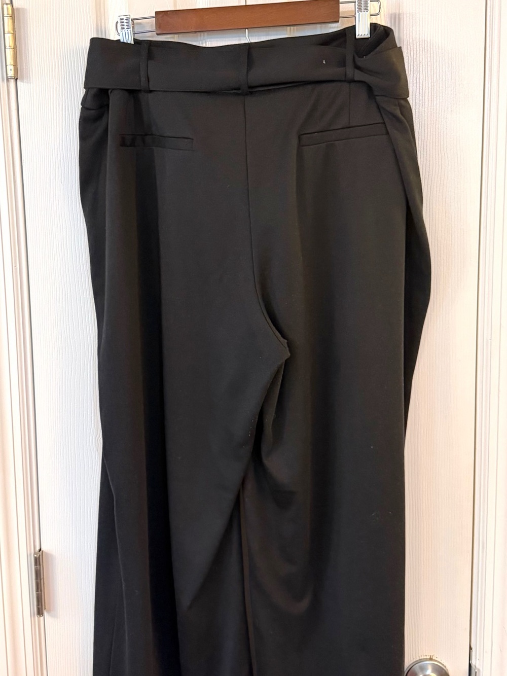 B2G1 FREE Liz Claiborne Black Wide Leg Tie Waist Dress Pants Plus Size 18 - Picture 5 of 11